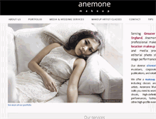 Tablet Screenshot of anemonemakeup.com